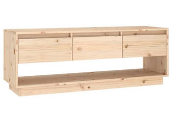 Szafka pod telewizor 1105x34x40 cm lite drewno sosnowe WM-813844