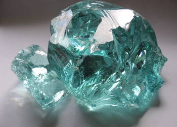 Bryły Szklane ozdobne Szkło do ogrodu Kora Kamienna Kostka granitowa