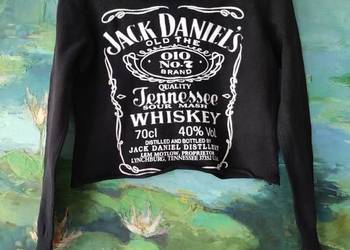 surowo cięta koszulka jack daniels bluzka oversize t-shirt