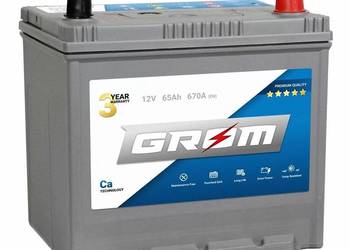 Akumulator GROM 65Ah 670A EN Japan P+ Tczew Tel: 532-474-159
