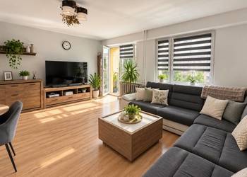 3 pokoje, 63 m², wysoki parter, balkon | Ustrzyki Dolne, ul. Gombrowicza