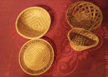 Wikilinowe małe koszyczki podstawki. Cena za komplet!