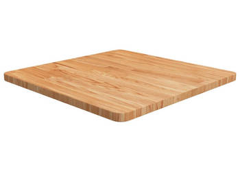 Kwadratowy blat do stolika jasnobrązowy 60x60x25 cm dębowy WM-343030