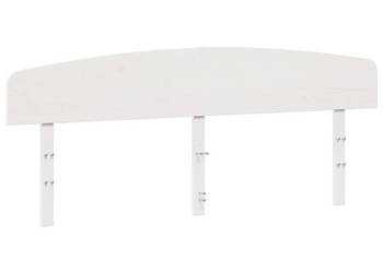 Wezgłowie do łóżka białe 200 cm lite drewno sosnowe WM-842487