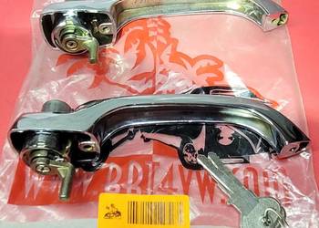 VW T1 T2 ogórek 63-68 komplet klamek drzwi chrom 211 835 205 J/M/K/L