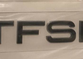 NOWE logo klejane TFSI znaczek emblemat czarny