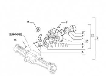 New Holland T6010 Zespol mech rozn 87530113