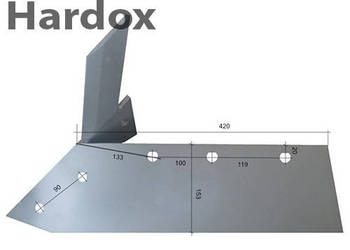 Lemiesz 300hektarów HARDOX 31187D/L części do pługa NAUD