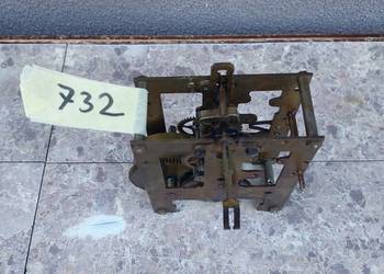 732 Mechanizm starego zegara ściennego Gustav Becker GB P42 niekompletny