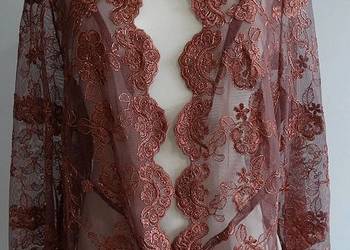 Marynarka Narzutka Blezer Zdobiona Tiul Haft Koronka Wieczorowa Balowa