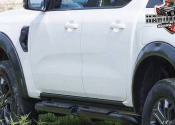 Poszerzenia Nadkoli Ford Ranger / Wildtrak 2023-2026 Czarna Struktura