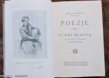 Tom I poezji Artura OPPMANA (Or-Ota) z 1926 roku
