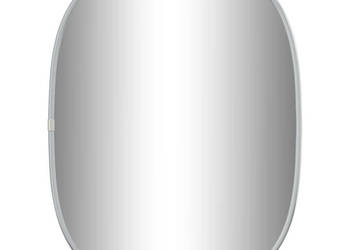 Lustro ścienne srebrne 40x30 cm WM-348210