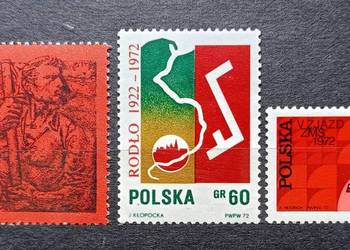 Znaczki polskie rok 1972 czyste Znaczki polskie rok 1972 czyste