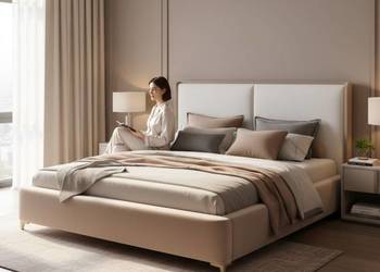 Łóżko Santiago z pojemnikiem i stelażem metalowym