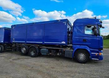 .  Scania wywrotka do ziarna paszy śruty z Heitling dmuchawa wydmuchem