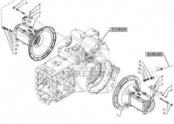 New Holland T6070 Pochwa mostu napedow 48025486