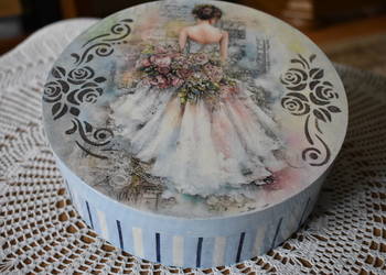 Pudełko rękodzieło decoupage