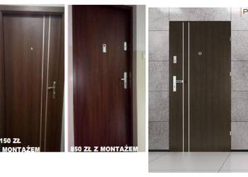 Drzwi wejściowe ZEWNĘTRZNE wewnętrzne z montażem do mieszkania w bloku