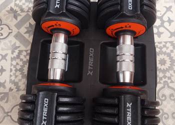 Zestaw hantli regulowanych XTREXO 2x5,75kg czarny 11,5kg DO ĆWICZEŃ SOLIDNE
