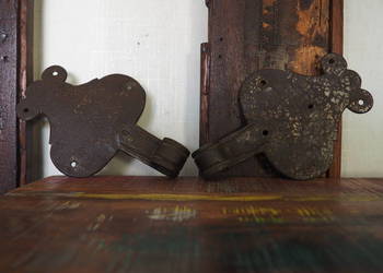 Świetne Stare Kute Zawiasy-Artystyczne Kowalskie Wykonanie-Vintage