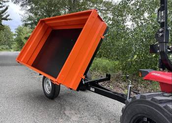 3 Jednoosiowa przyczepa rolnicza z kiprem Sanko - dostawa cała PL