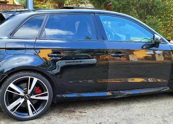 Drzwi prawe tył Audi A3 8v Rs3 LY9T szyba zamek listwa mechanizm instalacja
