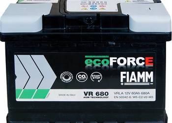 Akumulator 60Ah Fiamm ECOFORCE AGM
