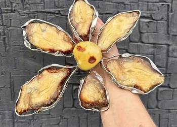 Wyjątkowy okazały wisior srebro 925 bursztyn bałtycki rękodzieło unikat