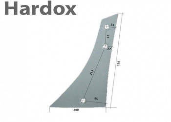 Pierś HARDOX 800601/L części do pługa VOGEL NOOT