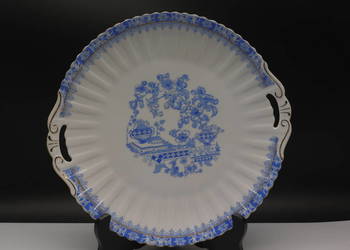 Patera z uchwytami / Talerz do ciasta – CHINA BLAU BAVARIA – Antyk