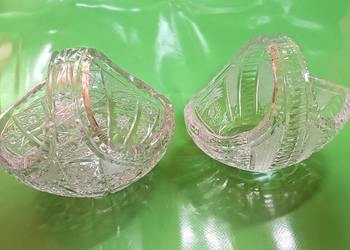 Miski kryształowe w kształcie koszyka 2 szt.