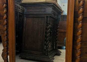 Piękne  włoskie lustro orzech -sklep Dąbrowa Górnicza