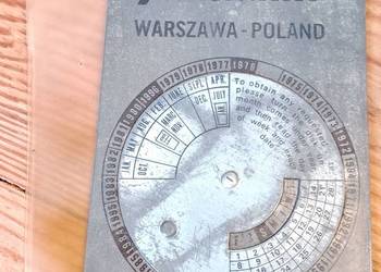 wieczny kalendarz na lata 1971-1997 retro PRL