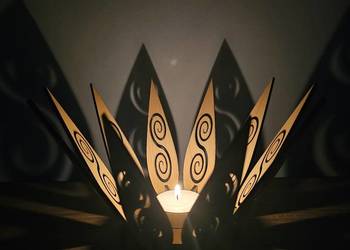 Do samodzielnego złożenia - świecznik na tealight