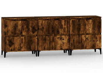 Komody 3 szt. przydymiony dąb 60x35x70 cm WM-3185780
