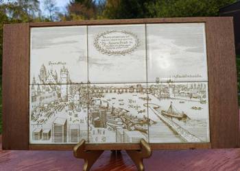 zabytkową panoramę Frankfurtu nad Menem z kamiennym mostem („Alte Brücke”),