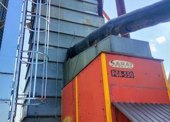 Suszarnia daszkową Araj 16 ton z piecem na słomę Graso i schładzalnią
