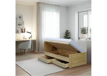 Łóżko Aria wysokie otwierany pojemnik+szuflady