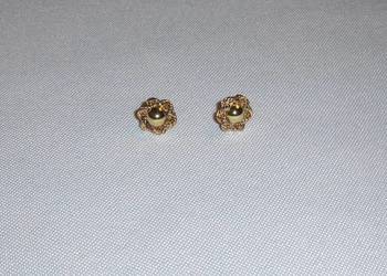 Kolczyki złote Kwiaty (585) 2g