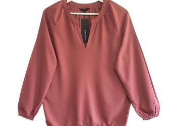 Damska elegancka bluzka różowa z długim rękawem Greenpoint 36/S