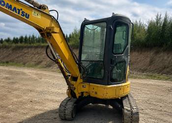 Minikoparka Gąsienicowa KOMATSU PC35 PC35MR-2 Waga 3,9 Tony Osprzęt