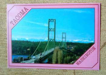 TACOMA - MIASTO W STANIE WASZYNGTON. WIDOK NA MOST