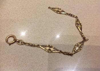 Złota Dewizka do Zegarka STARA