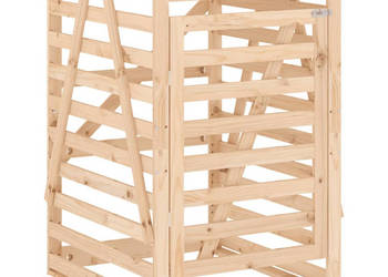 Obudowa kosza na śmieci 84x90x1285 cm lite drewno sosnowe WM-825100