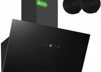 SNDOAS okap kuchenny 60 cm, czarny, klasa A++, 700 m³/h