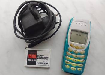 Telefon Nokia 3410 + ładowarka + dodatkowa bateria