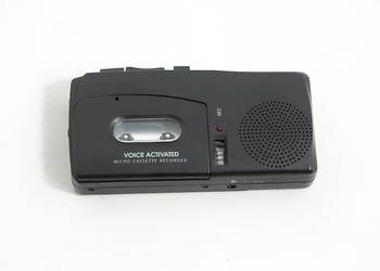Przenośny Dyktafon Na Mikrokasety Voice Activated Micro Cassette Recorder