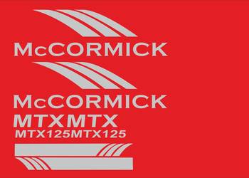 Naklejki Mccormick mtx 125 i inne modele super mocne zamienniki