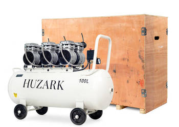 Profesjonalny Kompresor bezolejowy sprężarka 100L 8bar 396l/min